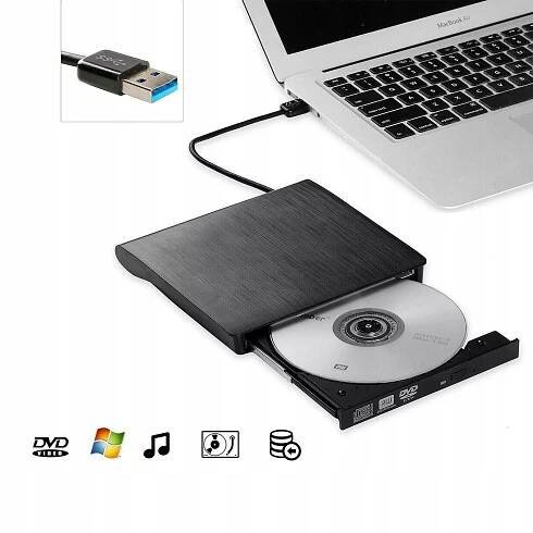 JEDNOTKA CD-R/DVD-ROM/RW EXTERNÍ USB 3.0 CD REKORDÉR PŘENOSNÝ PŘEHRÁVAČ Typ mechaniky externí