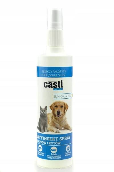 Casti sprej na blechy a klíšťata pro psa kočku 120 ml
