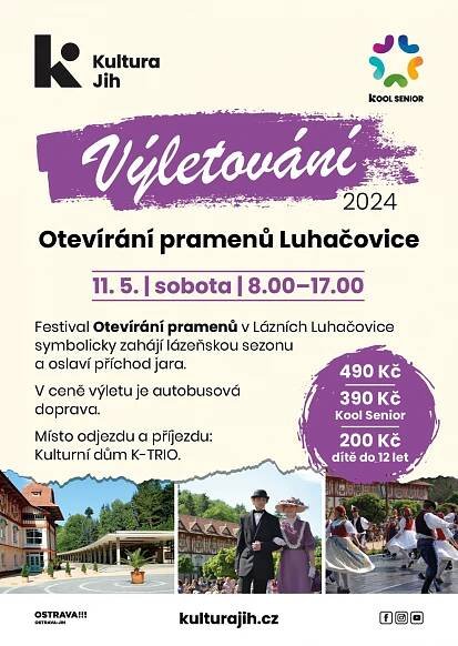 VÝLETOVÁNÍ: OTEVÍRÁNÍ PRAMENŮ LUHAČOVICE (Kultura)