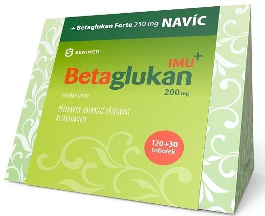 Betaglukan IMU+ 200mg 120 tobolek + FORTE 250mg 30 tobolek