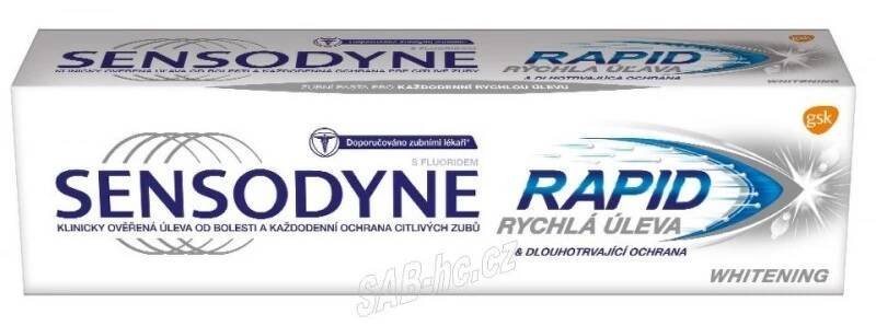 Sensodyne Rapid Whitening zubní pasta 75ml