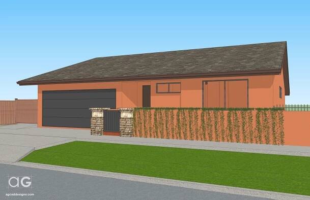 SketchUp 3D architecture services in California US - (310) 431-7860 agcaddesign@gmail.com