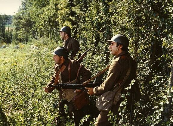 Kam se poděla sedmá rota? - Z filmu - Jean Lefebvre, Pierre Mondy, Aldo Maccione
