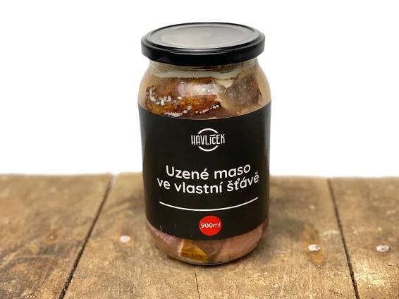 Uzené maso ve vlastní šťávě 900 ml