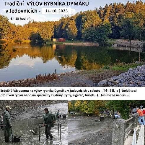 Výlov rybníka Dymák :: KNIHOVNA A TIC JEDOVNICE