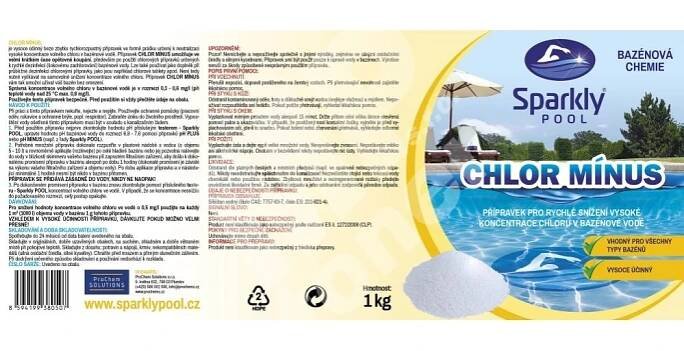 Chlor mínus Sparkly POOL, chlor stop, 1 kg 6 (5)