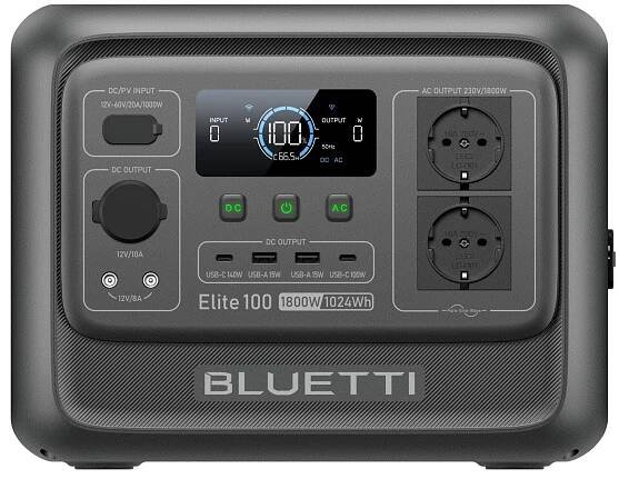 BLUETTI Elite 100 V2 1024Wh Estación de energía Portátil 1800W para Autocaravana