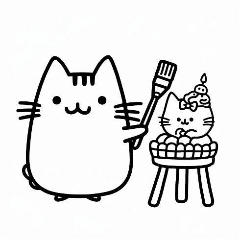 Pusheen omalovánky 15