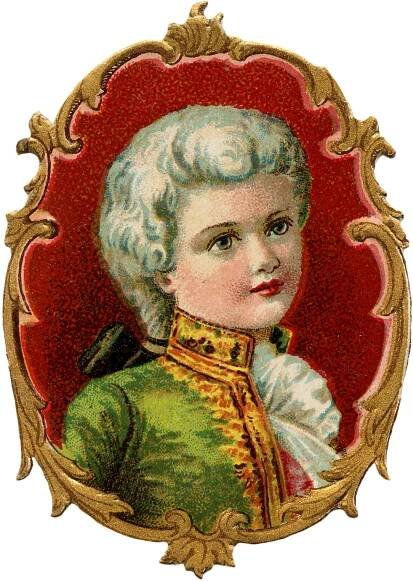 Vintage Colonial Boy Image
