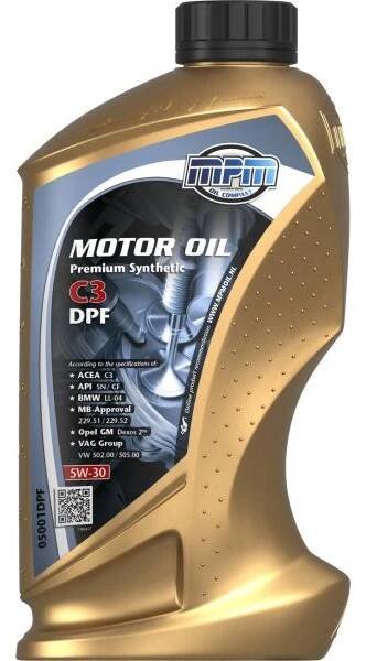 MPM MPM 05001DPF - Premium Synthetic C3 DPF 5W-30 - 1L