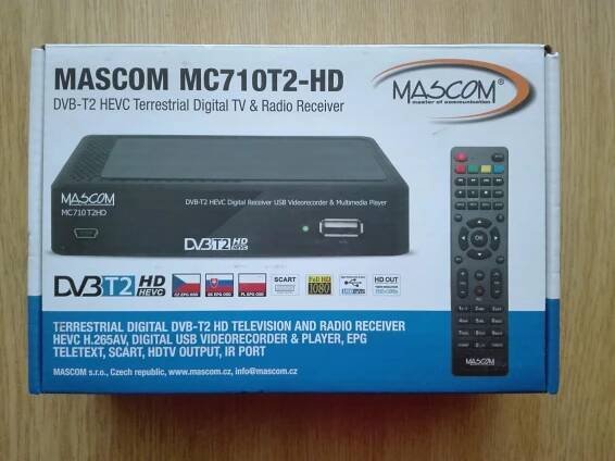 Set-top box Mascom MC710T2 HD čierny