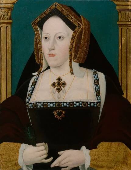     Katherine of Aragon,    by Unknown artist,    early 18th century,    NPG 163,    © National Portrait Gallery, London