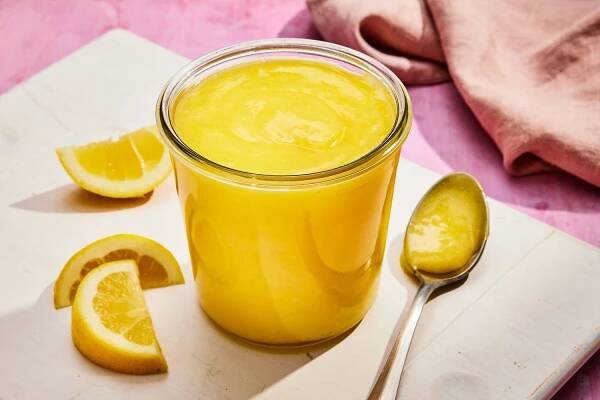 Southern Living Lemon Curd in the jar to serve