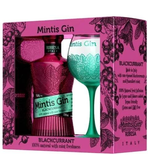 Mintis Gin Blackcurrant 0,7l 41,8% + 1x sklo GB