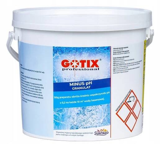PH MINUS Granule pro snížení PH v bazénu Bazénová chemie PH Minus 5KG Kód výrobce Minus pH granulat