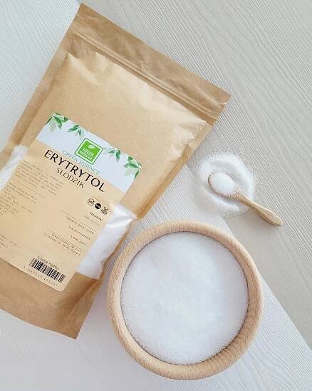 ERYTRYTOL 1kg Erytrol Přírodní sladidlo bez kalorií Náhradní náplň Green Essence Obchodní název Erytrytol Green Essence 1 kg