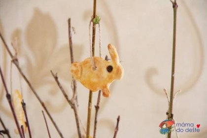 Velikonoční dekorace z vizovického těsta pro malé děti