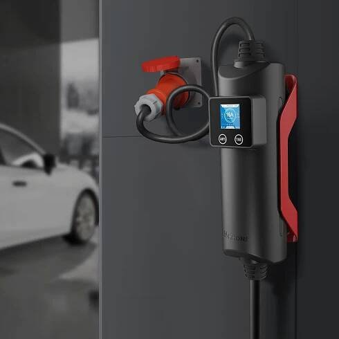 Khons G2X Cestovní nabíjecí stanice pro elektromobily EV / PHEV, AC, Typ 2, 11 kW