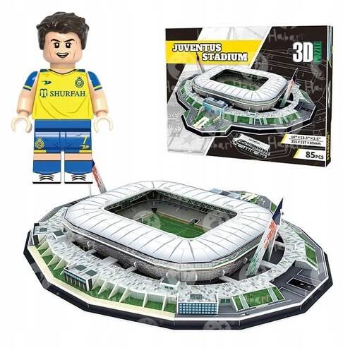 Fotbalový stadion - ALLIANZ JUVENTUS - FC Juventus - Puzzle 3D 85 el BONUS