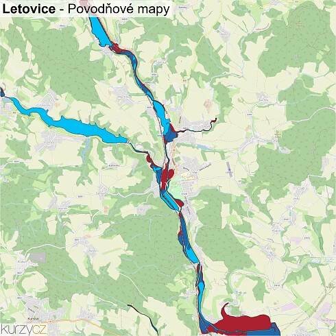 Letovice - mapy | Kurzy.cz
