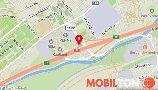 Kfc -  Mapa - Beroun-město