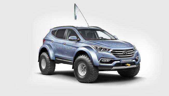 Na Antarktidě ve stopách Sira Shackletona, upravený Hyundai Santa Fe ji přejel tam i zpět + video