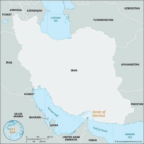 Strait of Hormuz | Map, Importance, Conflict and Closure, Control, Oil, & Facts | Britannica