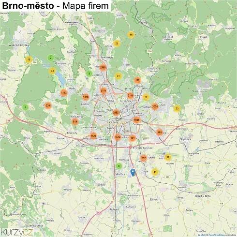 Brno-město - mapy | Kurzy.cz