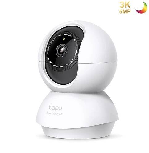 3K Clarity Indoor Pan Tilt Security Wi-Fi Cam, Advanced Night Vision, Tapo C230