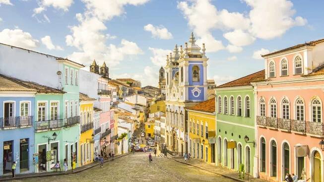 Malebné město Salvador de Bahia, hlavní město stejnojmenného severovýchodního státu Brazílie