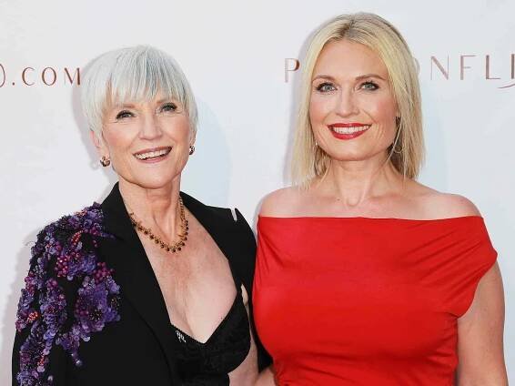 Tosca Musk and Maye Musk attends the Premiere For Passionflix's 