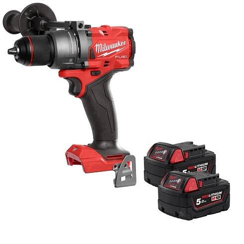 Milwaukee M18FPD3-0 M18 FUEL New Gen Combi Drill with 2 x M18 5Ah Battery & Charger