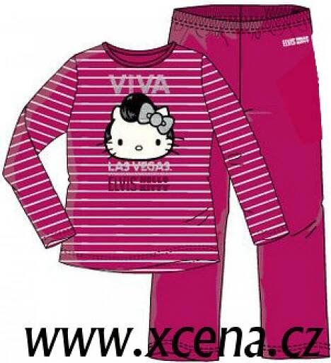 Dětské pyžamo Hello Kitty tm. růžovéoky