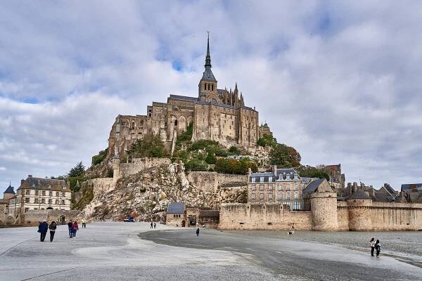 One of Mont Saint Michel Photo Spots, near the shuttle bus stop