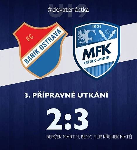 MFK Frýdek-Místek – Zápas – FC Baník Ostrava - FK Frýdek-Místek 2:3