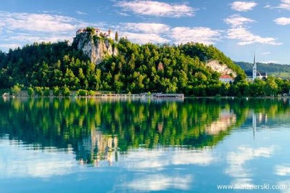 słowenia jezioro bled blejski grad