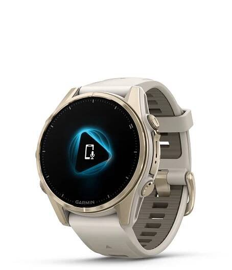 Garmin Fenix 8 AMOLED 43 mm, Sapphire Soft Gold Stainless Steel Fog Gray | Hodinky-365.cz