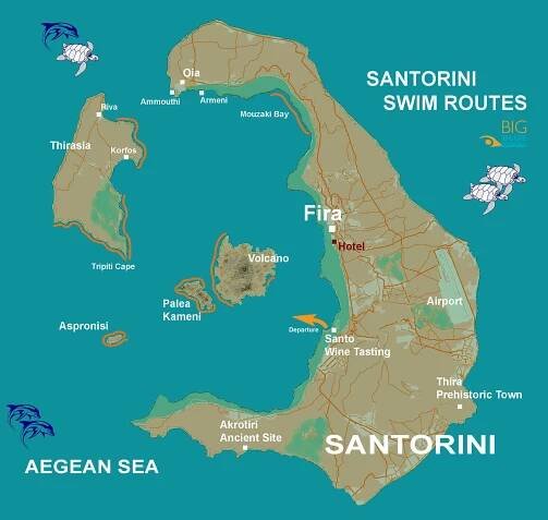 Santorini Map