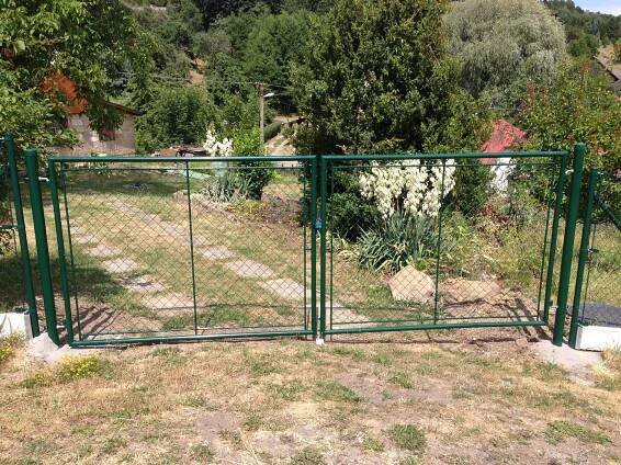 PILECKÝ Ideal II Brána dvoukřídlá zahradní 303,7 x 175 cm zelená