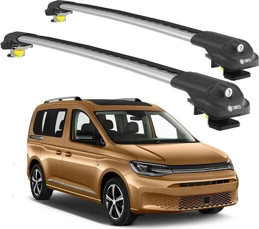 TURTLE STŘEŠNÍ NOSIČ AIR-1 VOLKSWAGEN CADDY ALL 2020 - 2024, Silver