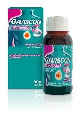 Gaviscon Duo Efekt 500MG/213MG/325MG suspenze 300 ml