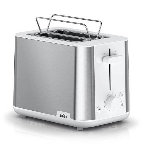 Opékač topinek Braun PurShine HT1510.WH stříbrný/bílý - s kosmetickou… | DATART