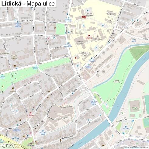Lidická - mapy | Kurzy.cz