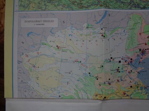 Čína a Mongolsko : Soubor map : [Měřítko:] 1:6000000, 1967