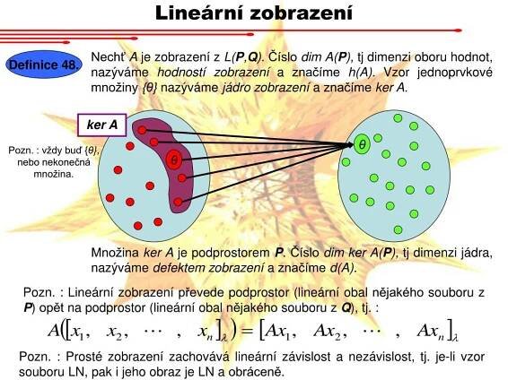 PPT - Lineární zobrazení PowerPoint Presentation, free download - ID:3325740