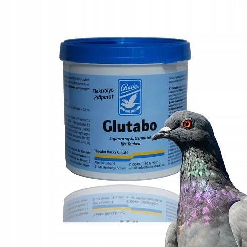 Backs Glutabo+ 500 g - Komplexní elektrolyt pro holuby