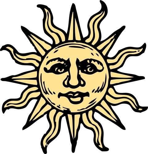 Vektorový obrázek, ilustrační klipart Slunce v rozlišení 1538x1600 pixelů zdarma ke stažení, Ostatní vektor do vašich dokumentů