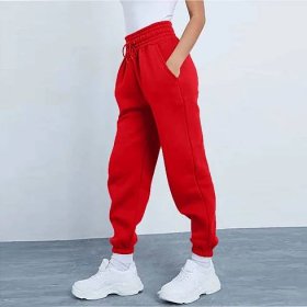 Dámské kalhoty Dámská móda Sportovní Jednobarevné Kapsa se stahovací šňůrkou Běžné tepláky Kalhoty
