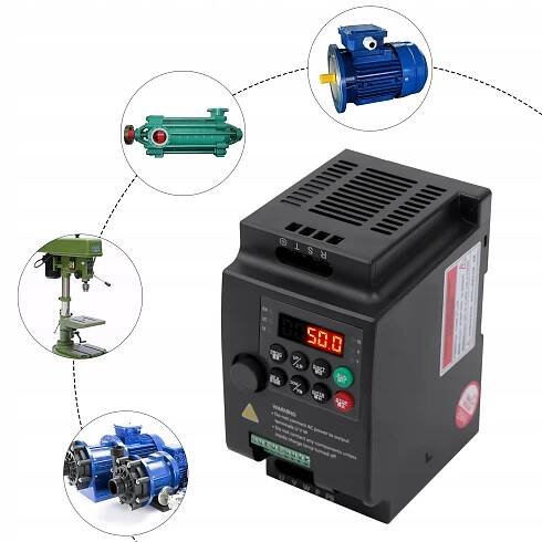 Třífázový frekvenční měnič 380V 1,5Kw Maximální výkon 1.5 kW