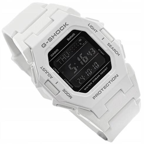 PÁNSKÉ HODINKY CASIO GD-B500-7ER G-SHOCK BÍLÉ S BLUETOOTH PÁSKEM 200 M